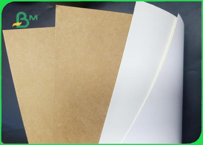 FDA Approved Smooth Surface 250 - 350g White / Brown Krft Paper For Food Packing