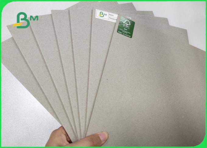 1500GSM Grey Board Made Of Recycled / Waste Paper Unpliant No Harm 2.4MM