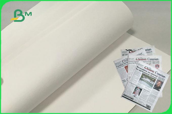 Double Sides Uncoated Jumbo Roll Newsprint Paper 48gsm 49gsm 50gsm For Newspaper