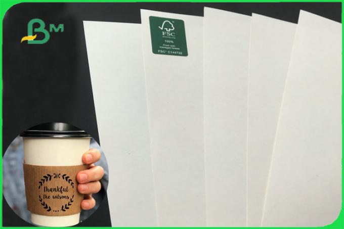 100% Virgin Pulp Biodegradable Uncoated Paper Cup Material 170 - 300gsm FDA FSC