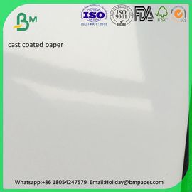 Sigara kutuları için Yüksek Parlak 250g Oluklu Orta Kağıt / Tahta Beyaz Renk