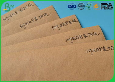 100% Odun Hamuru Kahverengi Kraft Astar Kağıt 35 Gsm-100gsm Kağıt Torba Ücretsiz Örnekleri Için