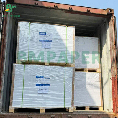 Tek taraflı kaplı parlak 65g 70g Suya dayanıklı kağıt Bira şişesi etiketleri için