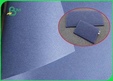 Cüzdan yapımı için Mavi Kumaş Yıkanabilir Kraft Astar Kağıt 0.55mm kalınlık