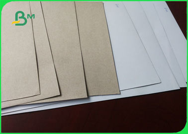 Waster Kağıt Hamuru Geri Dönüştürülmüş Kaplamalı Chromo Dubleks Karton Beyaz / Gri