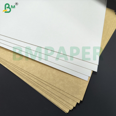 Kahverengi Kraft Arka Tahta 270gm 350gm Yukarı Beyaz Kaplı Taşıyıcı Tahta