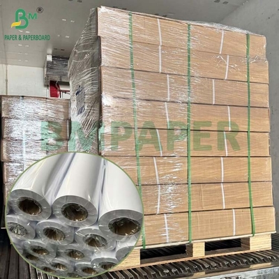 32 lb 35 lb geniş formatlı rulo parlak beyaz kaplı grafik kağıdı 36in x 100ft