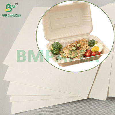Biyolojik olarak ayrıştırılabilir 100gm - 400gm Doğal Şeker Çalı Bagasse Pulp Base Kağıt Rulo