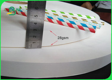 Eko Dostu Gıda Sınıfı Kağıt Rulo 28gsm 60gsm 13mm 15mm Baskı için Saman Kağıt İçme