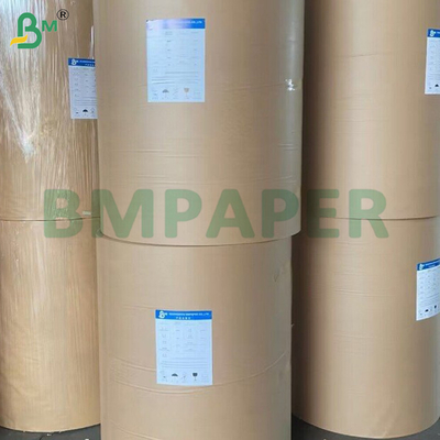 0.55mm Beyaz Yumuşak Yüzey Yıkanabilir Kraft Kağıt Ruloları 150cm*100m