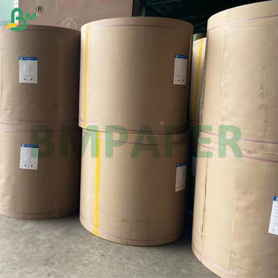 Geri dönüştürülmüş 70 gm 85 gm Tek taraflı metalleştirilmiş gümüş kraft kağıt rulo