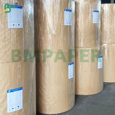 75gm 100% Ahşap Pulp Yüksek Güçlü Germe Kraft Liner Kağıt Ruloları