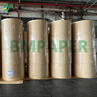 Çizgili Kraft Kağıt Dokusu 40gsm Tek Tarafı Makineli Parlak Sarma İçin