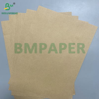 Ahşap Pulp Çizgili 60gm 70gm Kahverengi Kırmızı Kraft Kağıt Karton Liner Kağıt için
