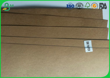 350gsm Üç Boyutlu Katı Tahta Kahverengi Kraft Liner Kağıt Odun Hamuru Malzemesi