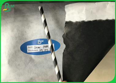 FDA Sertifikalı Siyah Baskılı Hasır Kağıt Rulo 60g Gıda Sınıfı Kağıt 15mm Genişlik