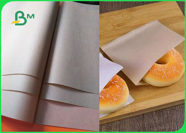 Tek Kullanımlık Fırın Torbaları için 40gsm 50gsm Gıda Sınıfı Kahverengi Kraft Kağıt
