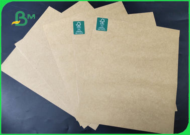 Kahverengi Renkli Geri Dönüşümlü Kağıt Hamuru Kraft Astar Kağıdı SGS Yaprak veya Rulolarda Onaylandı