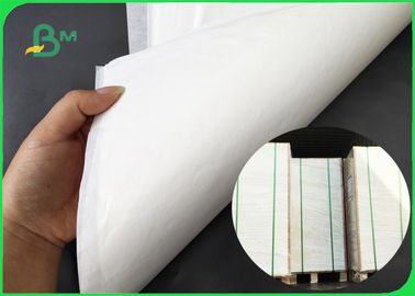 Beyaz Renk Tek Taraflı Parlak Kraft Kağıt Zararlı 30GSM 70 CM 90 CM 100 CM
