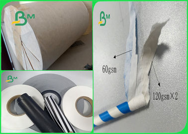 60gsm Kokusuz Yazdırılabilir Kağıt Payet için Ağartılmamış Kraft Kağıt Rulo
