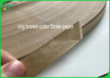 Zararsız Rulo Renkli 60G Doğa Kahverengi Hasır Kağıt Yarık Beyaz Kraft Kağıt