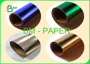 Parlak Çantalar İçin 0.55mm Yıkanabilir Kraft Kağıt Altın / Gül Altın / Yeşil / Mavi