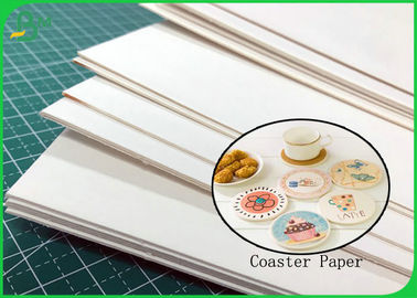 Coaster Board için Bibulous Kağıt Levha 300 * 400mm Nem Emici Kağıt 0.6mm