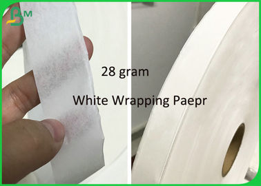 Ayrıştırılabilir Beyaz Kraft Craft 24 gram 28 gram Hasır Ambalaj Kağıt Rulo 30mm Genişlik