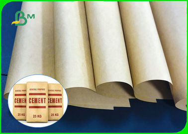 Çimento Torbaları İçin 80gsm 90gsm Güçlü Patlama Direnci Kahverengi Kraft Kağıt