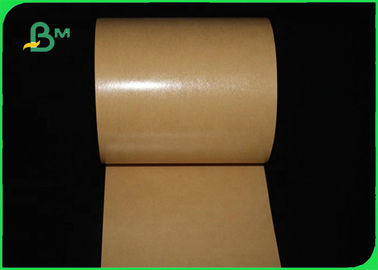 Tepsi Paketi 300gsm 350gsm için FDA Yağlı PE Kaplı Kahverengi Kraft Kağıt
