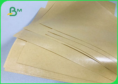 Kahverengi / Beyaz Kraft Kaplamalı Kağıt 60gsm +10g FDA ISO Onaylı PE gıda sınıfı