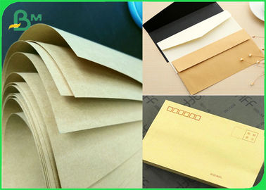 Çanta Zarfları İçin Eko Dostu Kahverengi Kraft Kağıt 70 - 100gsm Bambu Hamuru
