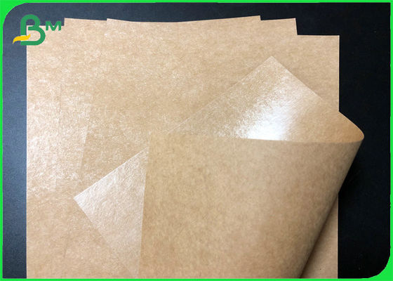 Kızarmış Gıda Kutuları Yapmak İçin Yırtılmaya Dayanıklı Yağlı 230g + 10g PE Kaplı Kraft Kağıt