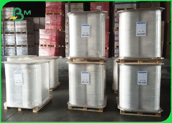 Isıl Yapışmalı Hasır Ambalaj Kağıdı 28gsm Beyaz Renk 27mm Genişlik
