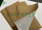 Yıkanabilir Kraft Kağıt Bir Tarafı Kahverengi Bir Tarafı Beyaz Özel Rulo 0.3mm 0.6mm