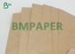 Rulo Ambalaj Baskısı İçin 440g Doğal Kahverengi Kraft Parşömen Kağıdı