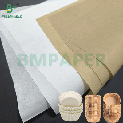 Kahverengi Beyaz Cupcake Liners Kağıt Muffin Cupcake Kağıt Cake için