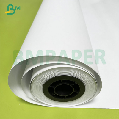 24# 28# Renkli Poster Kaplı Bond Kağıdı Geniş Formatlı Mürekkep Jeti Yazıcısı için Beyaz Rulo