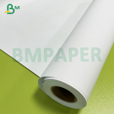 24# 28# Renkli Poster Kaplı Bond Kağıdı Geniş Formatlı Mürekkep Jeti Yazıcısı için Beyaz Rulo