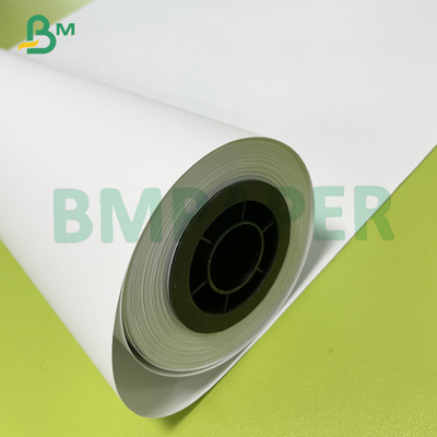 24# 28# Renkli Poster Kaplı Bond Kağıdı Geniş Formatlı Mürekkep Jeti Yazıcısı için Beyaz Rulo