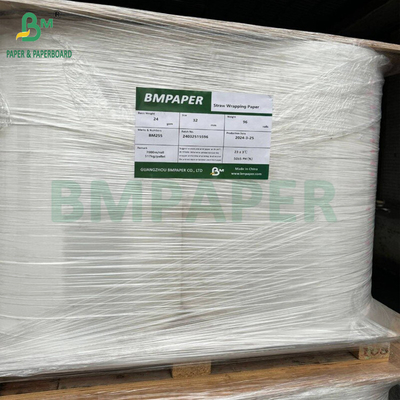 24gm İçme Kağıdı için Beyaz ve Renkli Kağıt Saman Bireysel Sargı 25.5mm 32mm Rulo