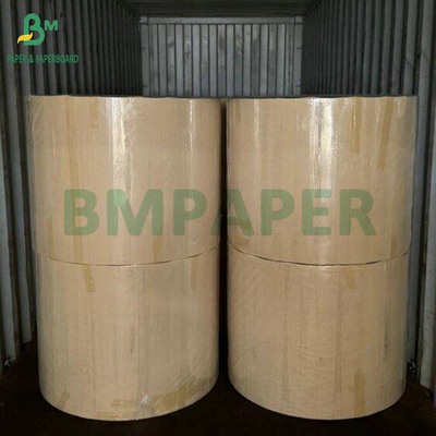 Virgin Wood Pulp 70g 80g 90g Doğal Kraft Cement Çuval Kağıt Ruloları