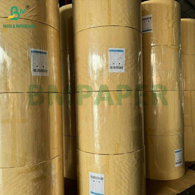 Virgin Wood Pulp 70g 80g 90g Doğal Kraft Cement Çuval Kağıt Ruloları
