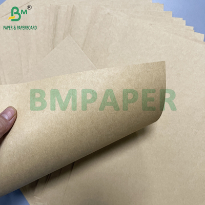 500mm Yüksek Güç 70 90 GSM Kahverengi Saf Kraft Kağıt Rulo Paket Sargısı
