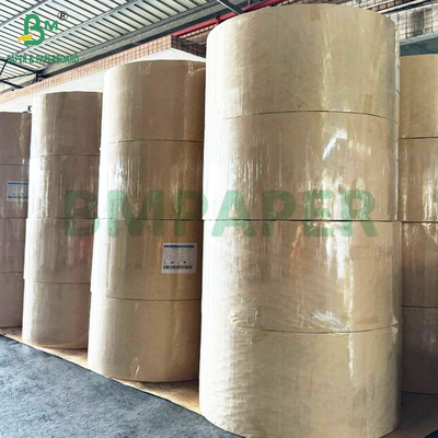 500mm Yüksek Güç 70 90 GSM Kahverengi Saf Kraft Kağıt Rulo Paket Sargısı