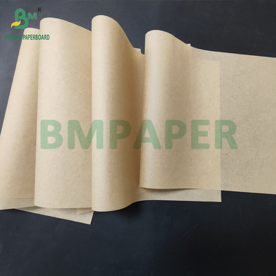 35gm 40gm Kahverengi Yağ geçirmez Sandviç Paket Kağıdı Gıda sepetleri için 700mm