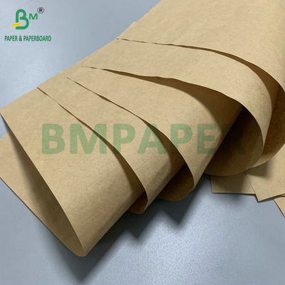 75gm Yüksek Tensile Gücü Kahverengi Kraft Kağıdı İnşaat Malzemeleri Kağıt Çantaları Yapım için