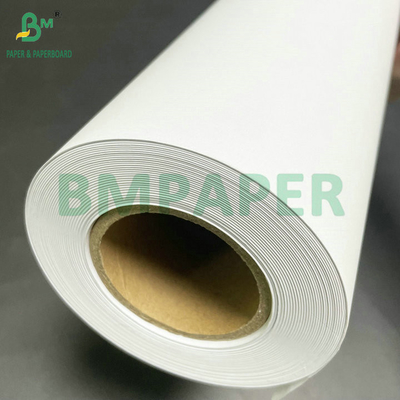 3 inç Core CAD Bond Rolls 80gm Beyaz Mürekkep Atışlı Kağıt 24 inç x 500ft