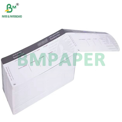 175g 18.8cm x 8.3cm Termal Boş Uçuş Kartı Özel Ucuz Uçuş Biletleri