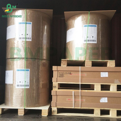 Tek taraflı parlak camlı MG Kraft Kağıdı 30GSM - 60GSM Gıda ambalajı için